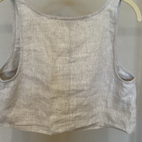 Reformation Linen Crop Top size 2 - Picture 12 of 14